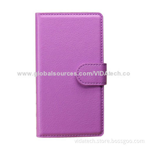 Leather Case with Card Slot and Holder for Nokia Lumia 925, Factory